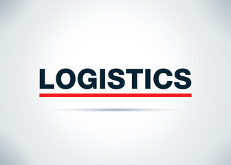 Logistics Abstract Flat Background Design Illustration