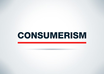 Consumerism Abstract Flat Background Design Illustration
