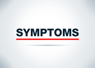 Symptoms Abstract Flat Background Design Illustration