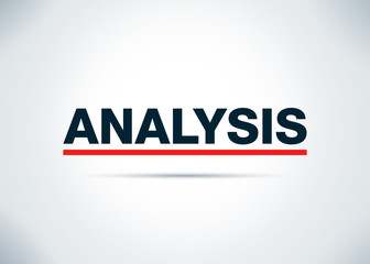 Analysis Abstract Flat Background Design Illustration