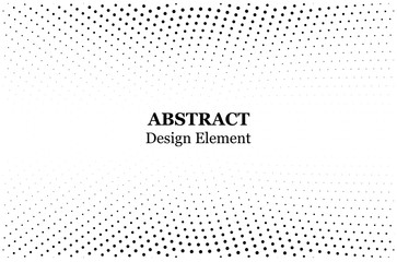Halftone dotted background circularly distributed. Halftone effect vector pattern. Circle dots isolated on the white background.
