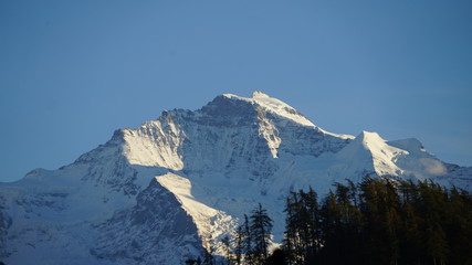 Jungfrau im Sonnenuntergang, Interlaken, 22102016