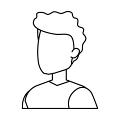 young and casual man character