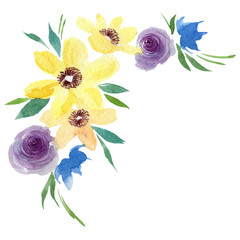 Watercolor tender peony flower. Floral botanical flower. Isolated illustration element. Aquarelle wildflower for background, texture, wrapper pattern, frame or border.