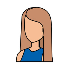 beautiful and young woman character