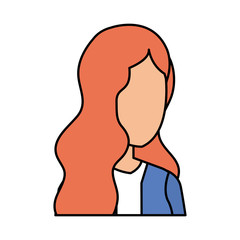 beautiful and young woman character