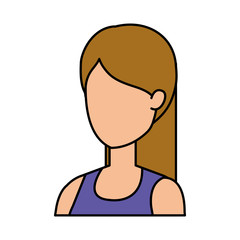 beautiful and young woman character