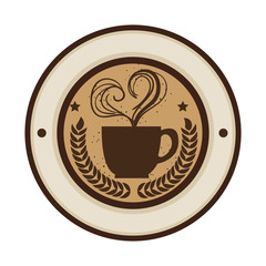 delicious coffee cup with heart