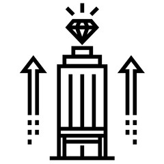 Business grow Line illustration