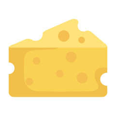 cheese piece isolated icon