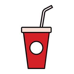 soda cup isolated icon