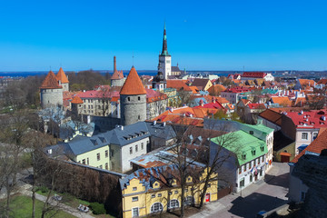 Naklejka na ściany i meble Places with views of Tallinn