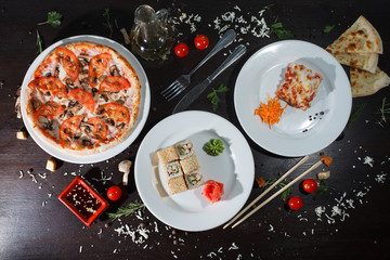 pizza on plate
