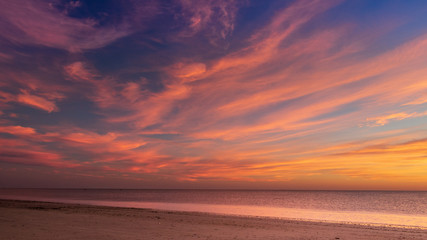 Soleil en soirée