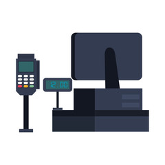 supermarket sale point machine