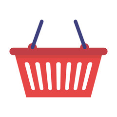 shopping basket isolated icon