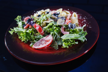 fresh salad on a plate