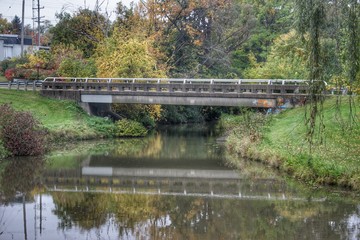 Fototapeta na wymiar 3014 - Bridges of Crampton Park II (3014-BRI-100818-1013A)