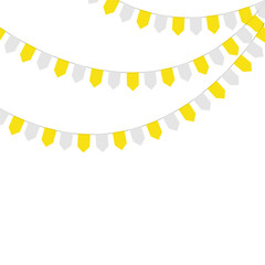 Thanksgiving bunting flags. Holiday decorations.