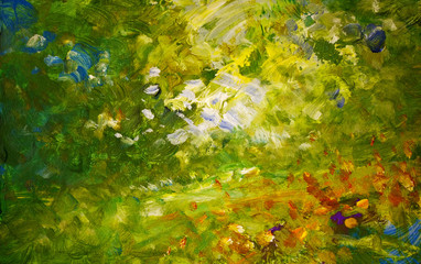 farben malerei impressionistisch garten