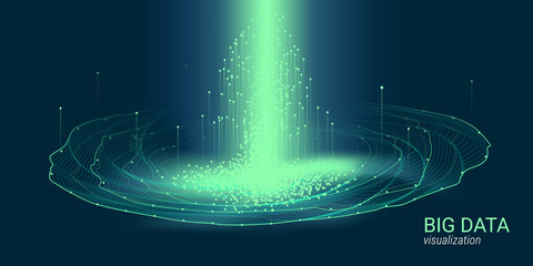 Abstract 3D Big Data Visualization.