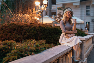 Enjoying city street