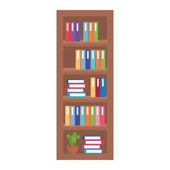 library shelving isolated icon