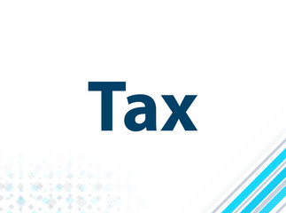 Tax Modern Flat Design Blue Abstract Background