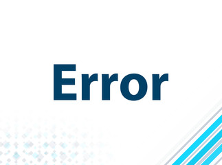 Error Modern Flat Design Blue Abstract Background