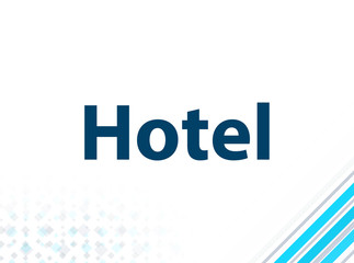 Hotel Modern Flat Design Blue Abstract Background