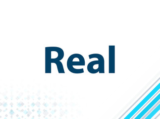 Real Modern Flat Design Blue Abstract Background