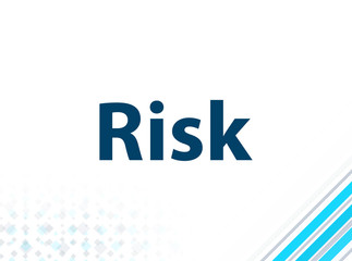 Risk Modern Flat Design Blue Abstract Background