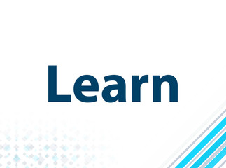 Learn Modern Flat Design Blue Abstract Background