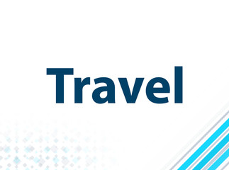Travel Modern Flat Design Blue Abstract Background