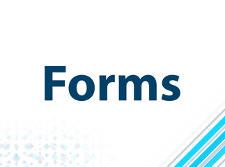 Forms Modern Flat Design Blue Abstract Background