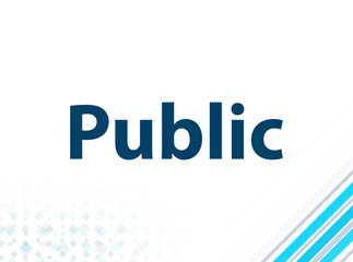 Public Modern Flat Design Blue Abstract Background