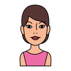 beautiful and young woman character