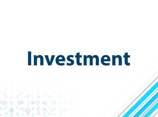 Investment Modern Flat Design Blue Abstract Background