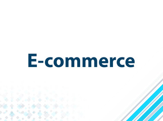 E-commerce Modern Flat Design Blue Abstract Background