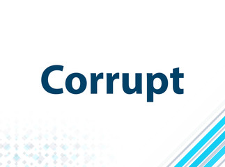 Corrupt Modern Flat Design Blue Abstract Background