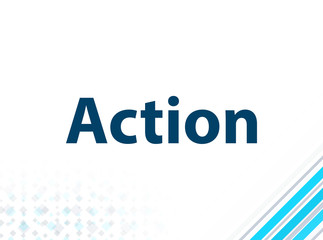 Action Modern Flat Design Blue Abstract Background