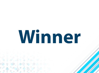 Winner Modern Flat Design Blue Abstract Background