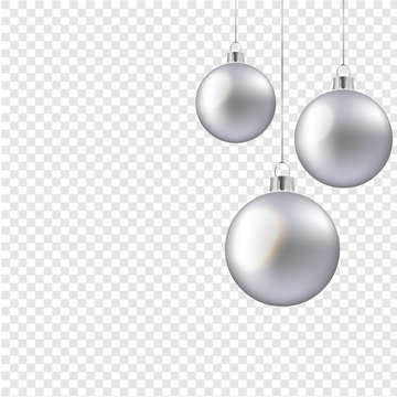 Christmas Balls Isolated Transparent Background