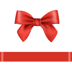 Red Bow Isolated