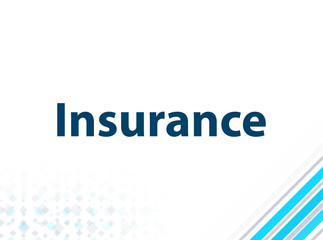 Insurance Modern Flat Design Blue Abstract Background