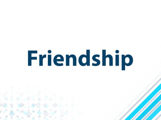 Friendship Modern Flat Design Blue Abstract Background