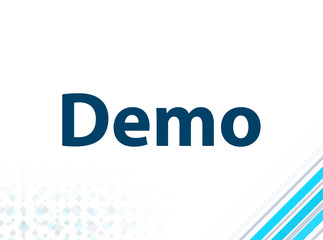 Demo Modern Flat Design Blue Abstract Background
