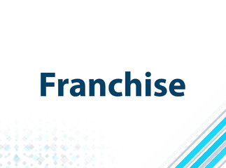 Franchise Modern Flat Design Blue Abstract Background