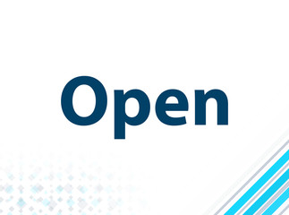 Open Modern Flat Design Blue Abstract Background