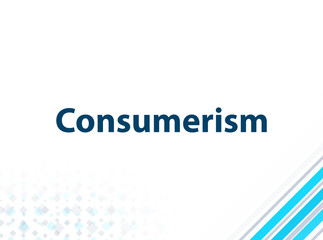 Consumerism Modern Flat Design Blue Abstract Background